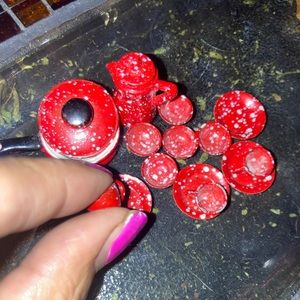 Vintage minature metal dishes